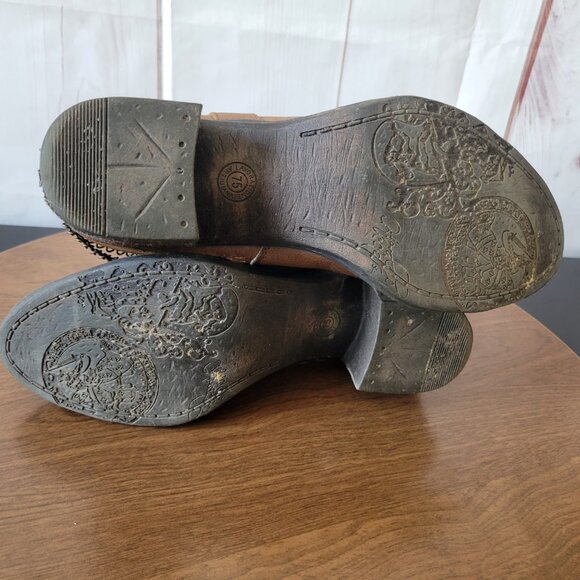 Buckle Bull Boxer Women’s Sz 7.5 Ankle Booties, Brown, Inside Zipper, EUC - Picture 9 of 11